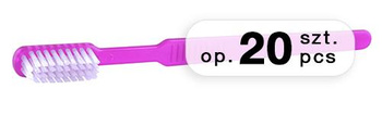 Toothbrushes with paste dose, pink (20 pcs.)
