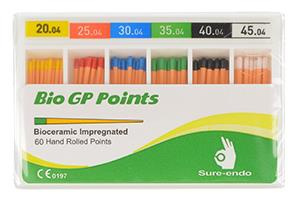 BIO Gutta percha points Sure-Endo 0.04 - 4% (60 pcs box) 20-45/04