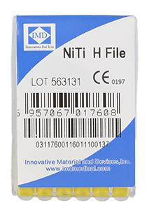 NiTi endo files (6 pcs box) length 25 mm H-File 20