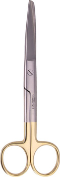 Sharp-blunt scissors with TC, straight - 14.5 cm