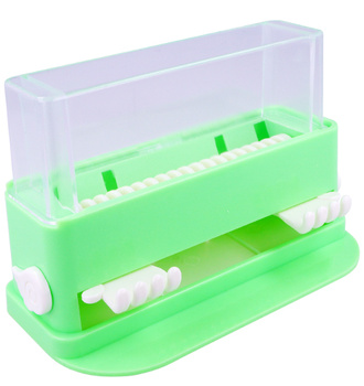 Microapplicator brushes dispener - green