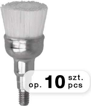 Prophy screw-in brushes Stoddard for cleaning and polishing cup-transparent (10 pcs.)