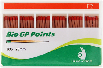 Gutta percha points Sure-Endo type ProTaper (60 pcs box) F2