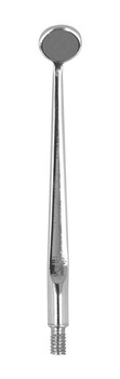Micro surgical mouth mirror dia. 6 mm, flat, front surface, rhodium coated