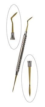 Serrated peritome in hollow curved handle - PolyDent, type PA