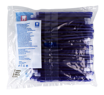 Saliva ejectors Polydent (100 pcs/bag) - blue