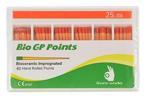 BIO Gutta percha points Sure-Endo 0.06 - 6% (60 pcs box) 25/06