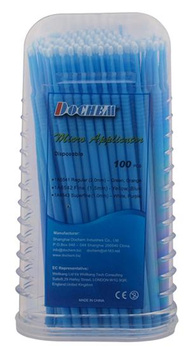 Microapplicator brushes (100 pcs box) blue 1,5mm