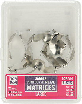 Matryce siodłowe (op. 12 szt.) duże (2) - 0,050mm (1.313)
