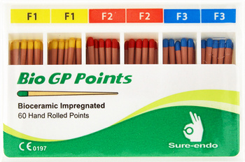 Gutta percha points Sure-Endo type ProTaper (60 pcs box) F1/F2/F3