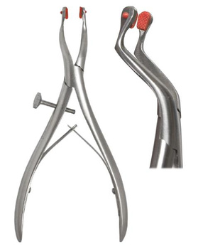 Crown placing forceps