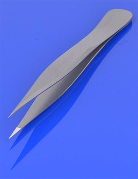 Pinceta ostra 10 cm, gładki uchwyt, model jubilerski CP-44