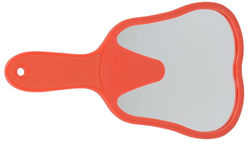 Teeth shape mirror red