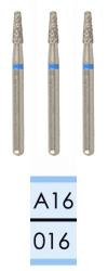 Diamond burs for FG handpiece swiss type A16 ( 3 pcs.)