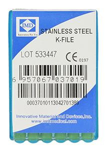 Stainless steel endo files (6 pcs box) length 25 mm K-File 35