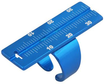 Endodontic ruler blue