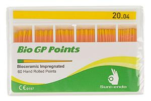 BIO Gutta percha points Sure-Endo 0.04 - 4% (60 pcs box) 20/04