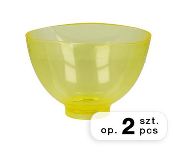 Alginate and gypsum flexible bowl 12,5cm yellow (2 pcs.)