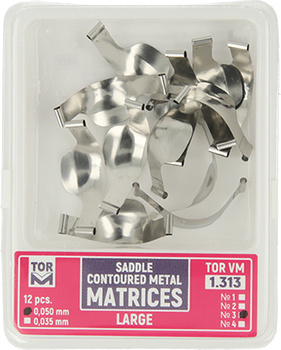Matryce siodłowe (op. 12 szt.) duże (3) - 0,050mm (1.313)