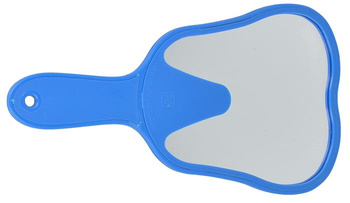 Teeth shape mirror blue