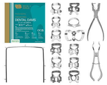 Dental dam starting set