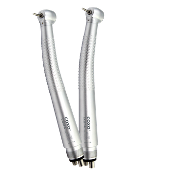 Coxo high-speed air turbine handpiece - CX207-A H02-SP4 (small head, spray, push-button)