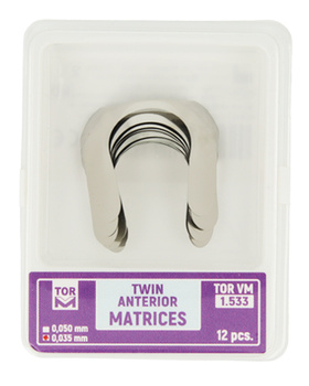 Twin anterior matrices (package 12 pcs.) 0,035 mm (1.533) large - TOR VM