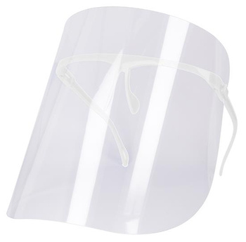 Face shield with frame adjustment, white type 2