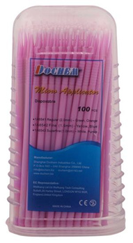 Microapplicator brushes (100 pcs box) pink 1,0mm