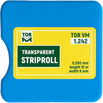 Taśma poliestrowa przezroczysta 8 mm (box) (1.242) - TOR VM