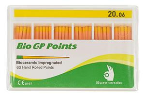 BIO Gutta percha points Sure-Endo 0.06 - 6% (60 pcs box) 20/06