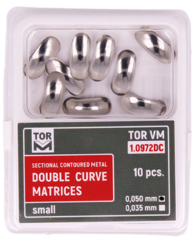 Formówki sekcyjne podwójnie profilowane (op. 10 szt.) małe - 0.050mm hard (1.0972DC) - TOR VM