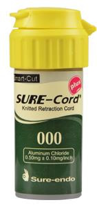 Retraction cord Sure-Endo impregnated 254cm with cutter 000