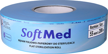 Sterilization sleeve on a roll 200m x 55 mm - SoftMed