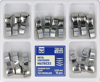 Contoured matrices (16 pcs box) for premolars - TOR VM