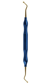Plugger / burnisher TiN with titanium nitride coating anatomic handle UK-7