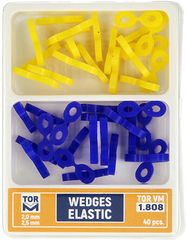 Elastic wedges for sectional contoured matrices (40 pcs box) - TOR VM