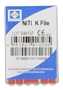 NiTi endo files (6 pcs box) length 25 mm K-File 25