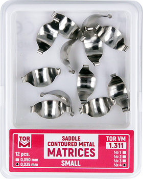 Matryce siodłowe (op. 12 szt.) małe (4) - 0,035mm (1.311)