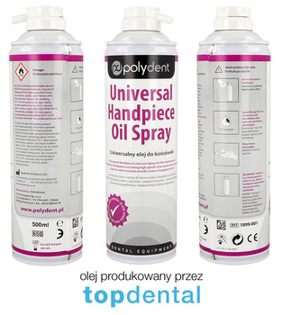 Universal handpiece oil spray - Polydent - 500 ml can