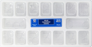 Molar Transparent Crowns. Perfect Fit Series, 40 pcs (1.911M)
