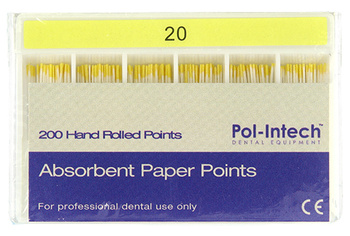 Absorbent paper points Pol-Intech (200 pcs box) - 2% 20