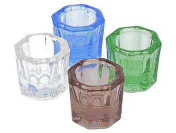 4 pcs set of glass dappen dishes