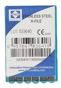 Stainless steel endo files (6 pcs box) length 25 mm H-File 40
