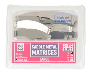 Saddle metal matrices 0,035 mm (12 pcs.) large (1.303) - TOR VM