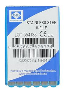 Stainless steel endo files (6 pcs box) length 25 mm H-File 8