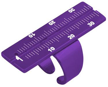 Endodontic ruler purple