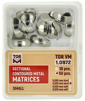 Formówki sekcyjne profilowane (op. 50 szt.) małe - 0.035mm hard (1.0972) - TOR VM