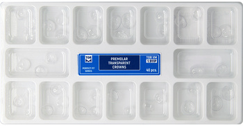 Premolar Transparent Crowns. Perfect Fit Series, 40 pcs (1.911P)