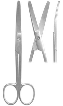 Surgical scissors 14 cm curved T/T
